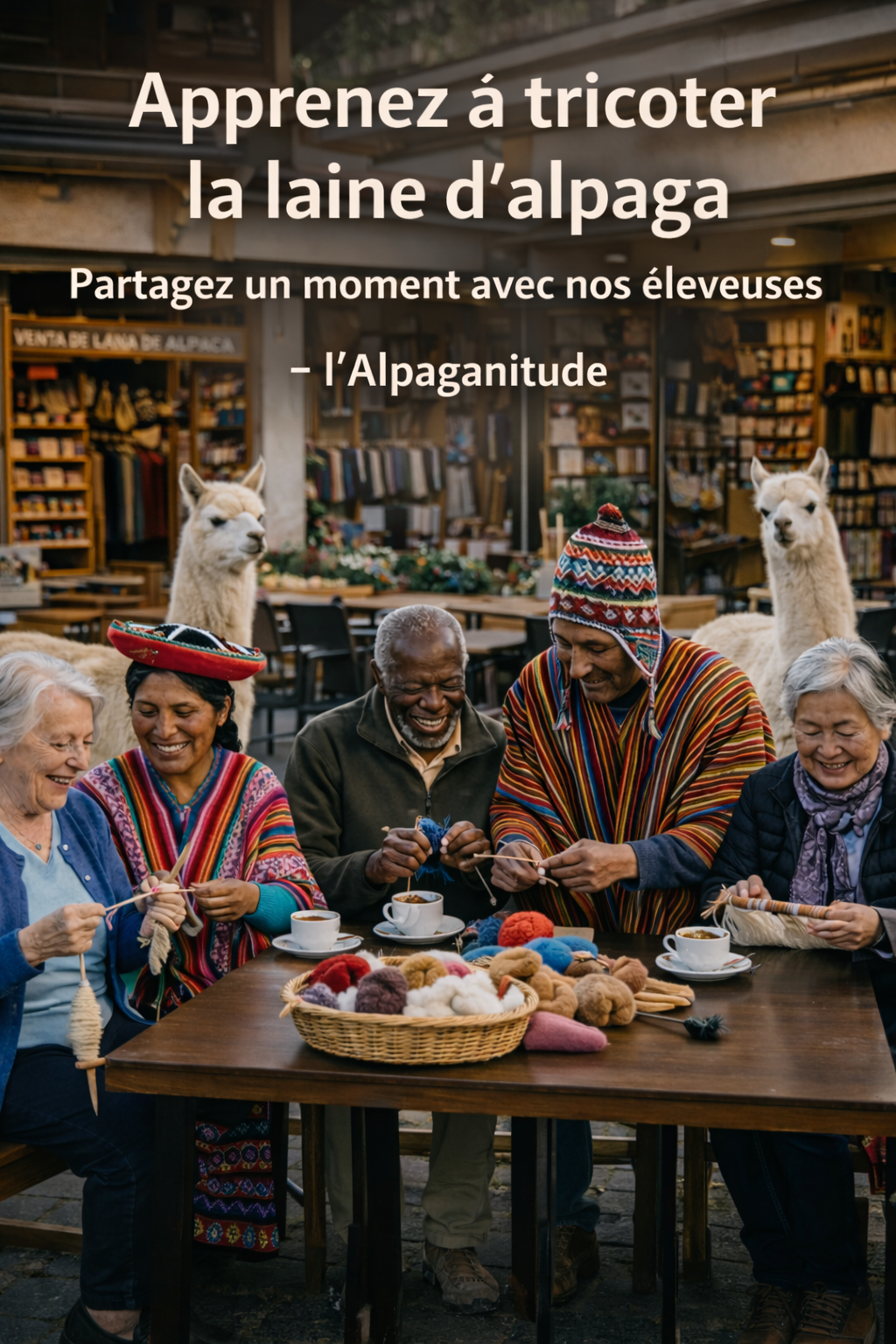 Atelier tricot laine d’alpaga